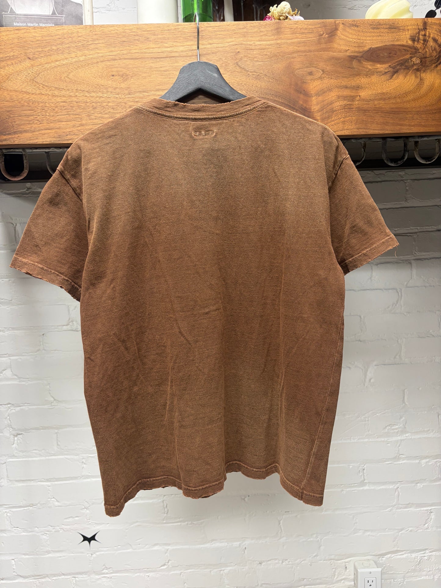 Kapital ‘Sashiko Denim Repaired’ Brown/Blue Pocket T-Shirt