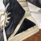 Rick Owens Black Pony-Hair ‘Geobasket’ High Top Sneakers