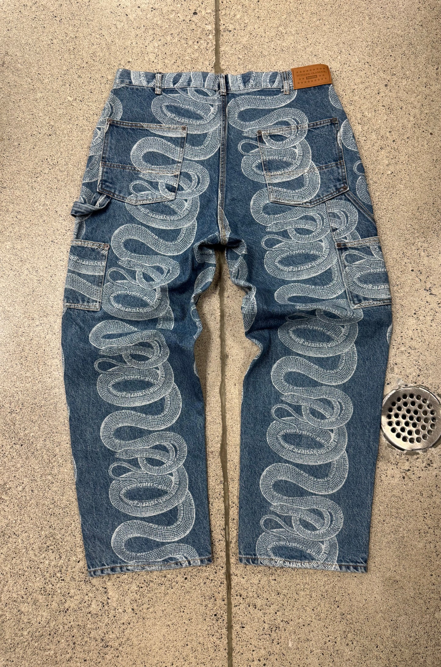 Hysteric Glamour x Supreme ‘Snake Print’ Carpenter Denim