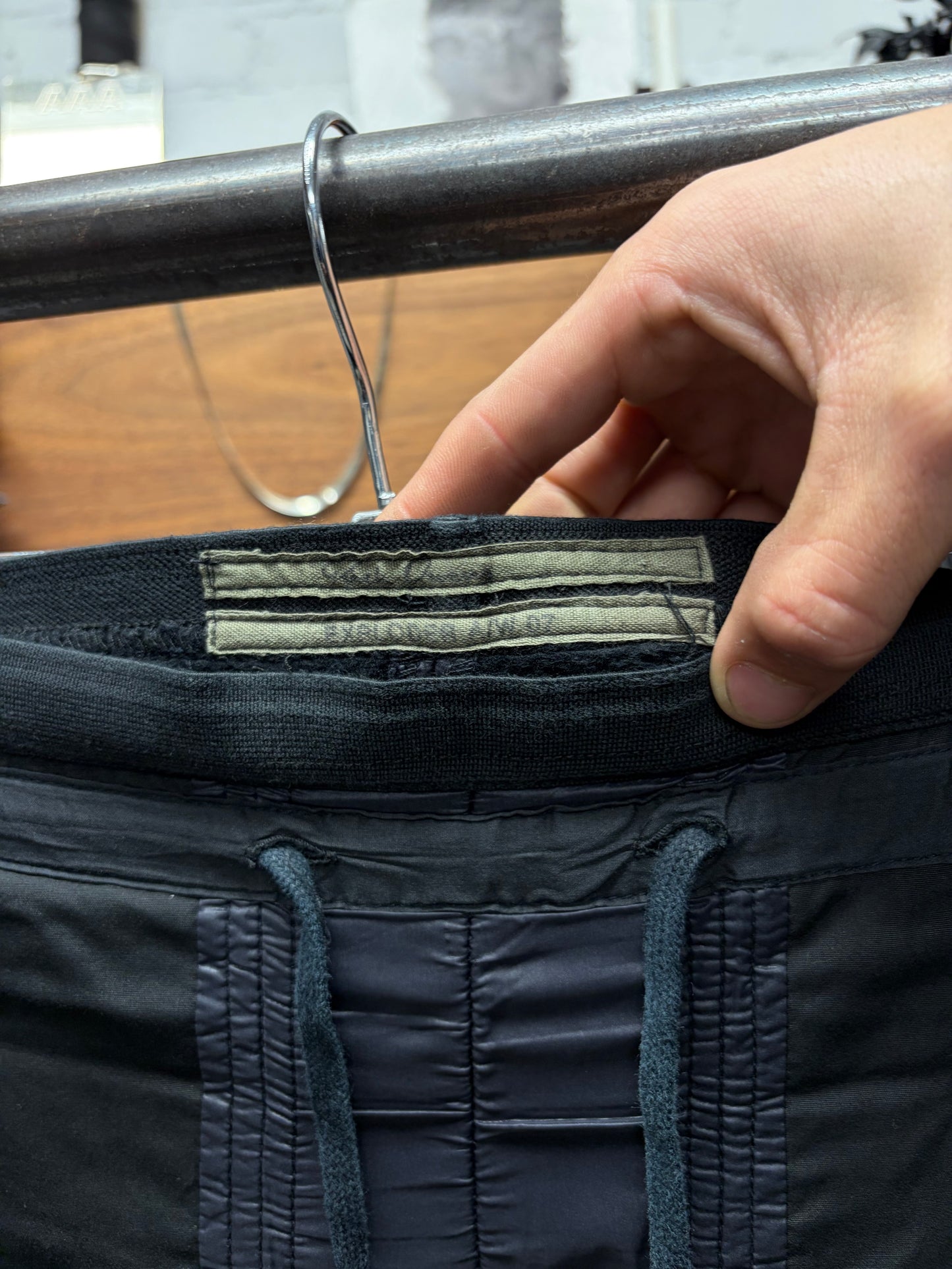 AW2007 Rick Owens ‘Exploder’ Leather Panelled Lounge Pants