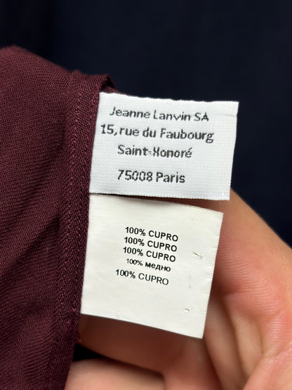Lanvin Color-Blocked Camp Collar Short Sleeve Button Up Shirt
