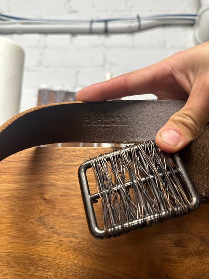 AW2008 Maison Martin Margiela ‘Metal Wire’ Buckle Leather Belt