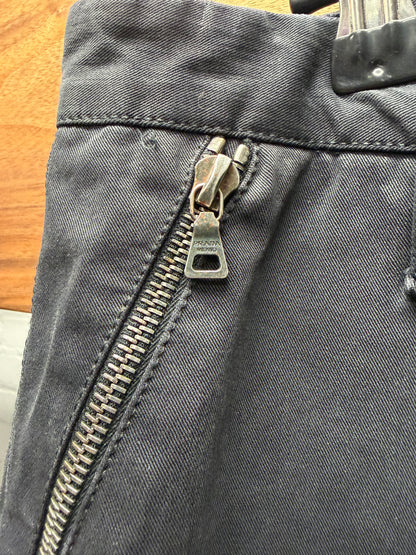Vintage Prada Faded Black Straight Cut ‘Zip-Pocket’ Cargo Pants
