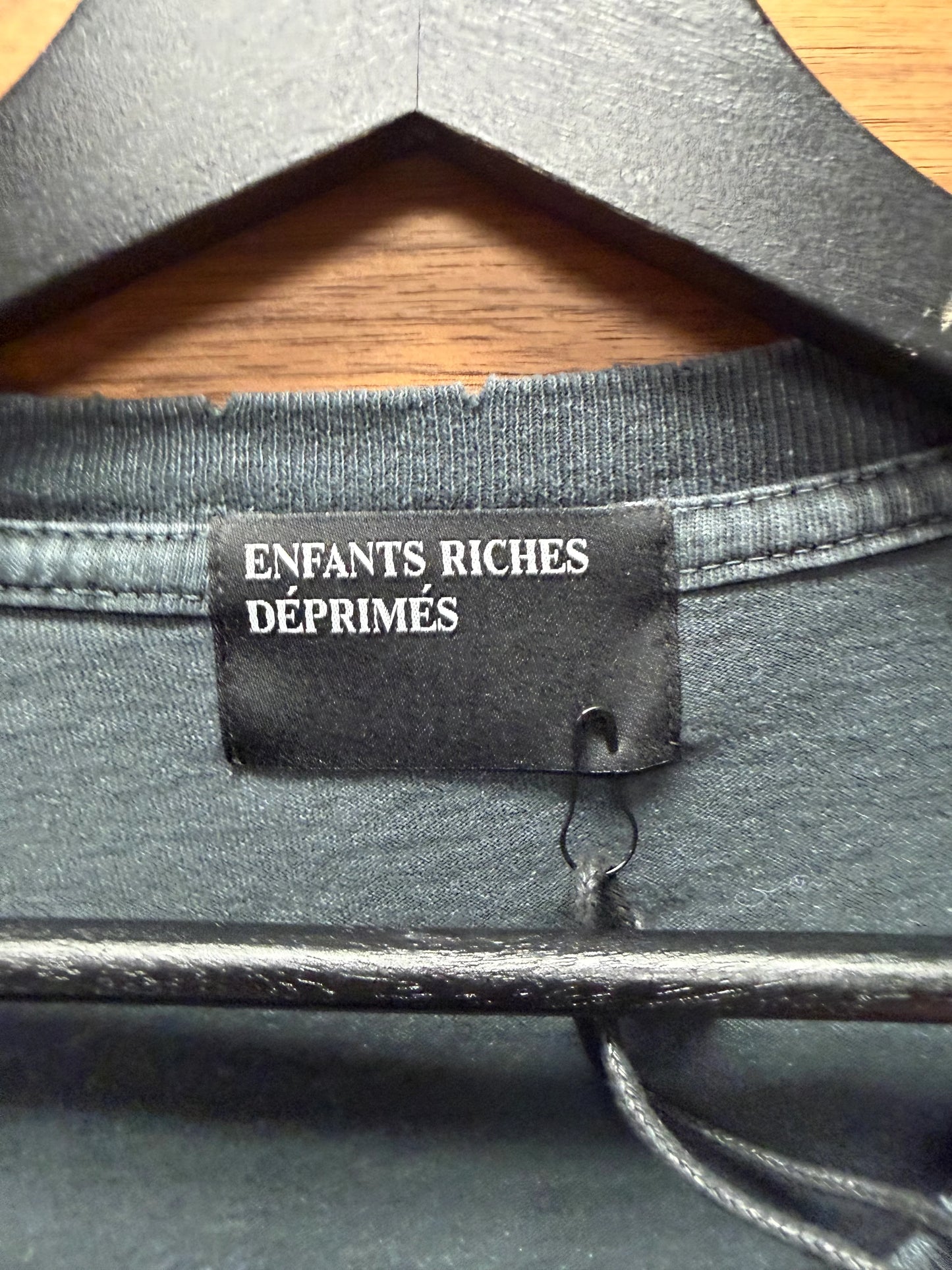 Enfants Riches Deprimes ‘The Latency’ Faded Black Long Sleeve Shirt