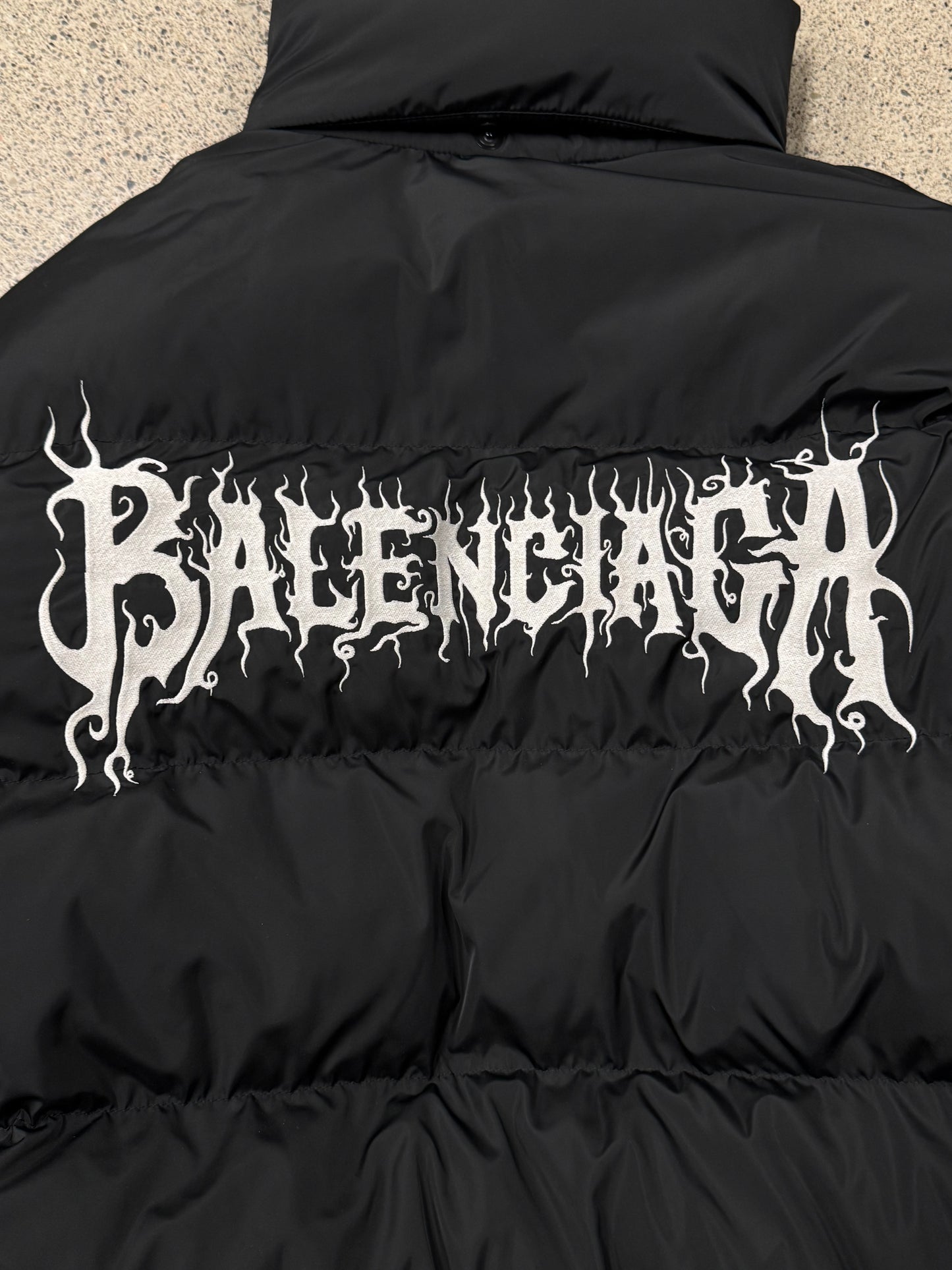 AW2024 Balenciaga ‘DIY Metal Logo’ Oversized Down Fill Puffer Jacket