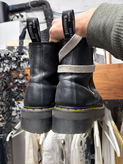 Rick Owens x Doc Martens ‘1460’ Quad Sole Leather Combat Boots