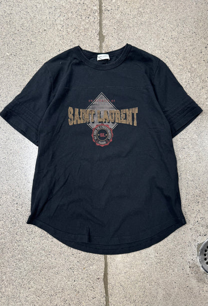 SS2021 Saint Laurent Baseball Logo T-Shirt