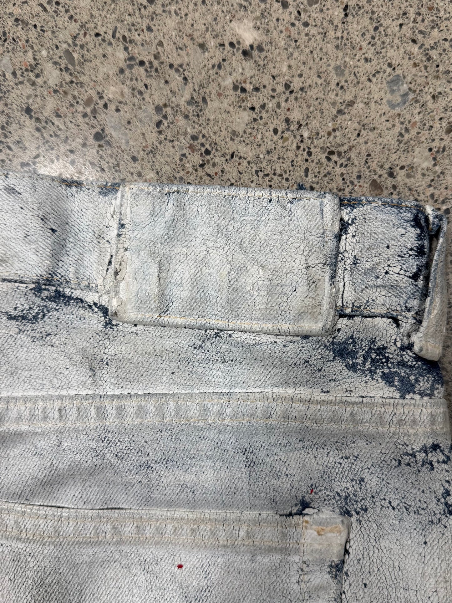 2012 Maison Margiela x H&M ‘Paint Coated’ White Denim