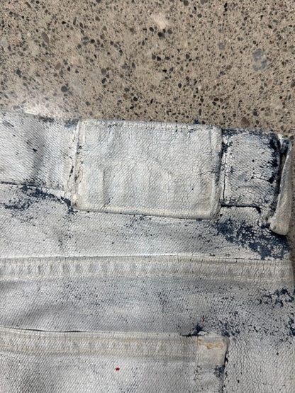2012 Maison Margiela x H&M ‘Paint Coated’ White Denim