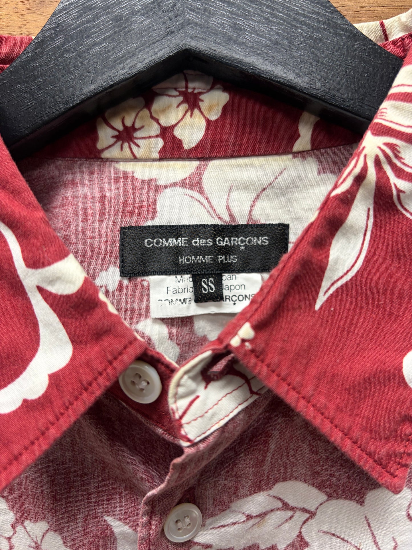 SS2005 Comme Des Garçons Homme Plus x Rolling Stones ‘Aloha’ Inside Out Button Up Shirt
