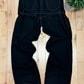 Jacquemus Belted Waist Wide Leg Black Denim