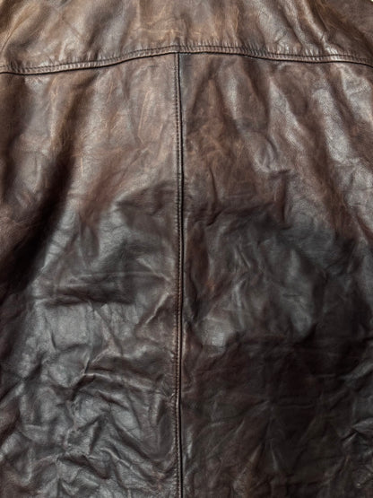 Carpe Diem by Maurizo Alteri Leather Unlined Button Down Shirt