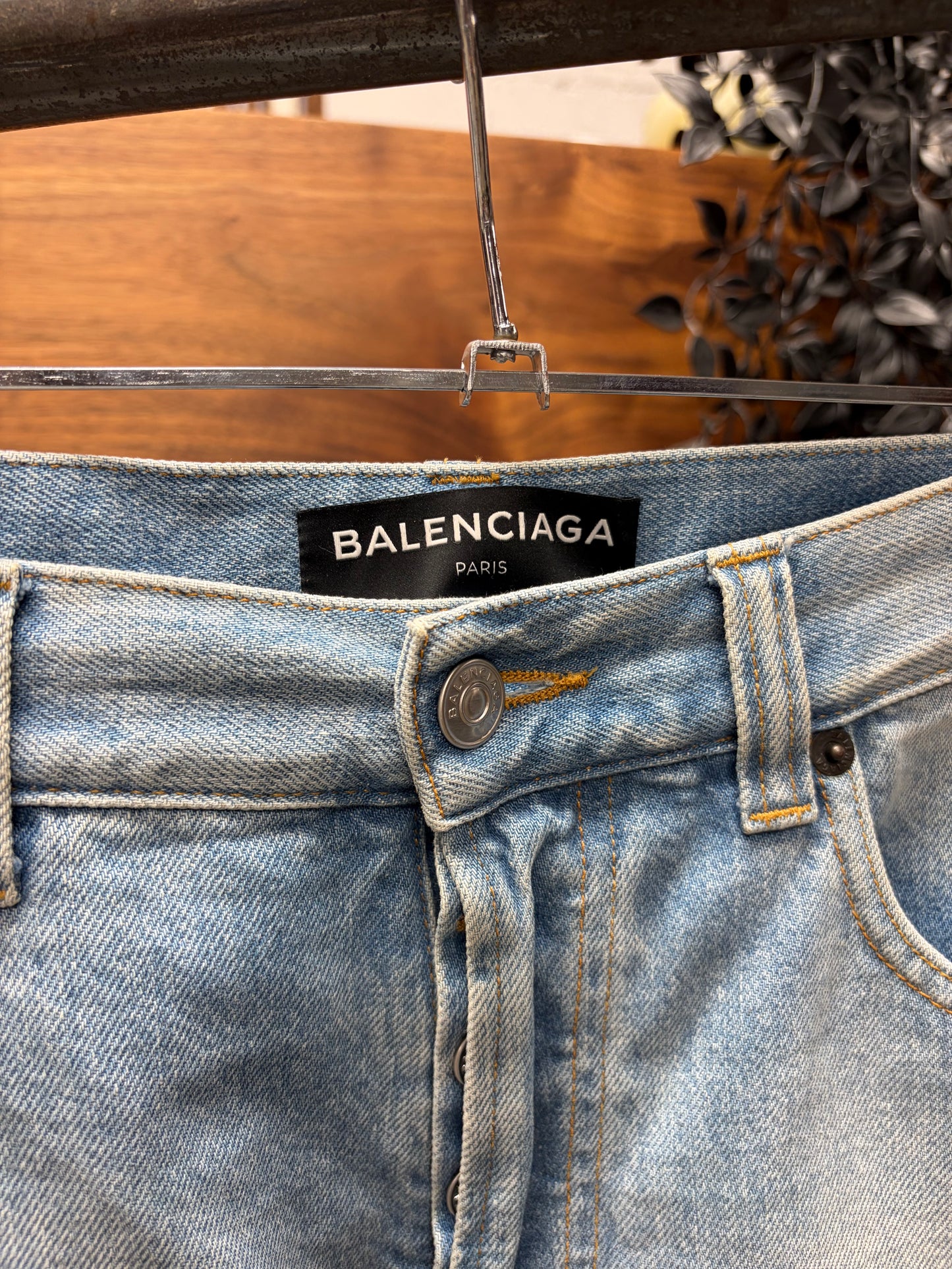SS2018 Balenciaga Runway ‘Convertible’ 3/1 Zip Leather/Denim Pants