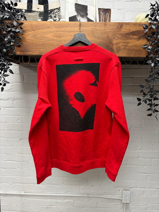 SS2019 Raf Simons ‘Isolated Heroes’ Red Graphic Sweatshirt