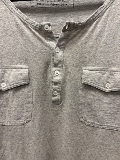 AW2014 Balmain ‘Henley’ Cotton Short Sleeve Shirt