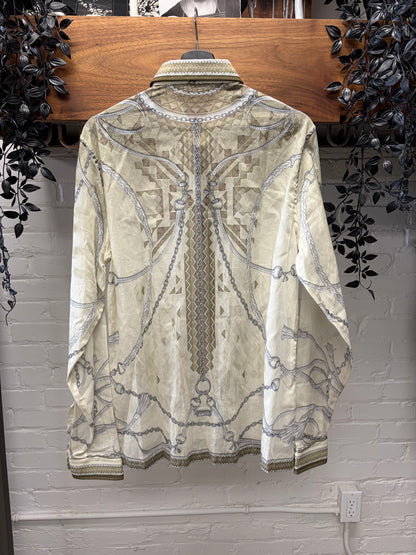 2000s Gucci ‘Horsebit Chain Link’ Button Up Shirt