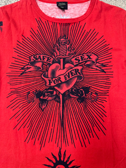 SS1996 Jean Paul Gaultier Homme ‘Safe Sex Forever’ Tattoo T-Shirt