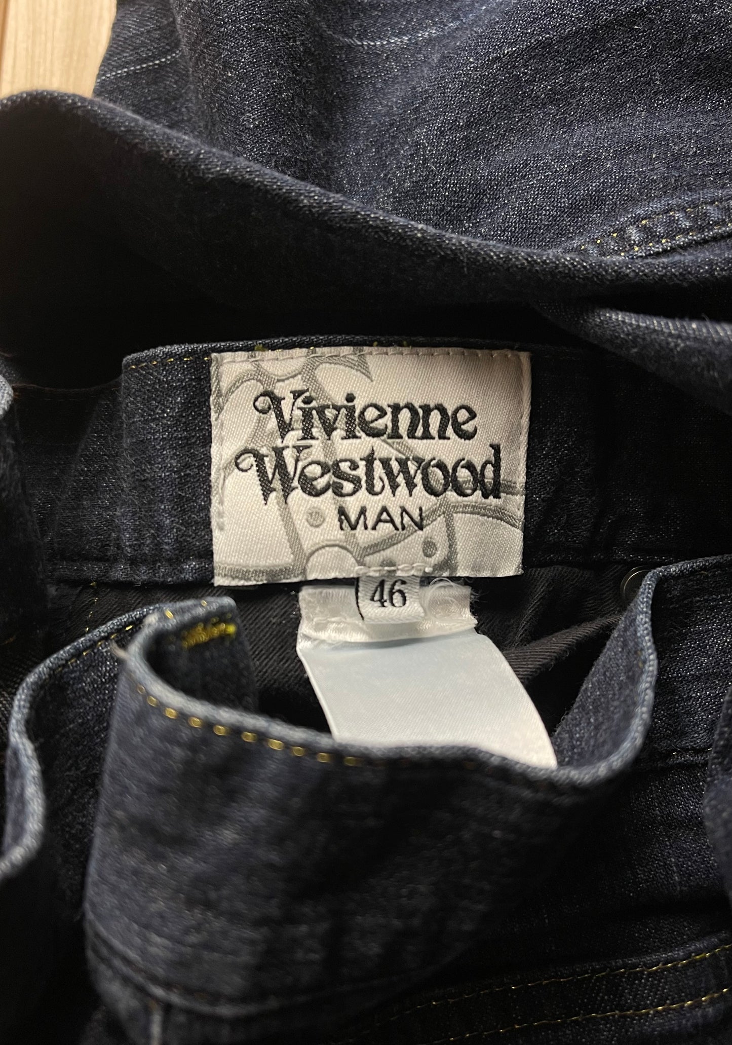 Vivienne Westwood Embroidered Orb Logo Denim