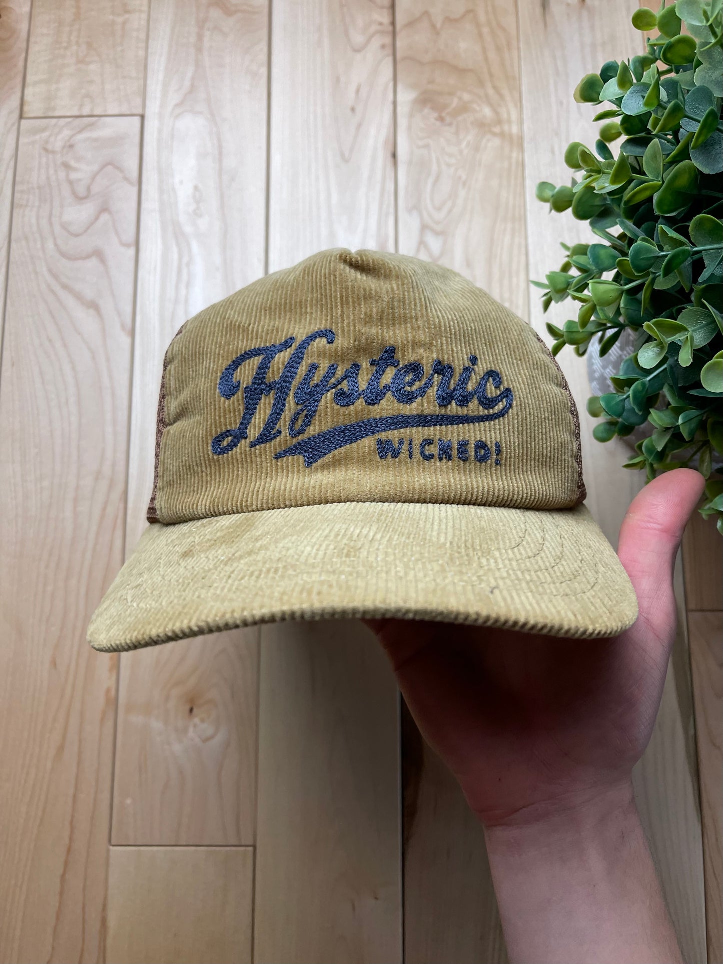 Hysteric Glamour Chain Stitch Corduroy Snapback Trucker Hat