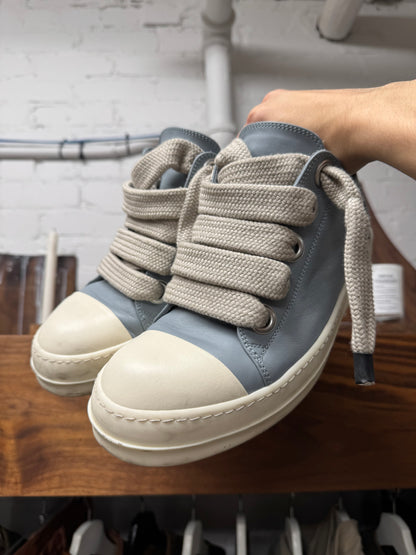 Rick Owens Mainline ‘Jumbo Lace’ Blue Leather Ramones