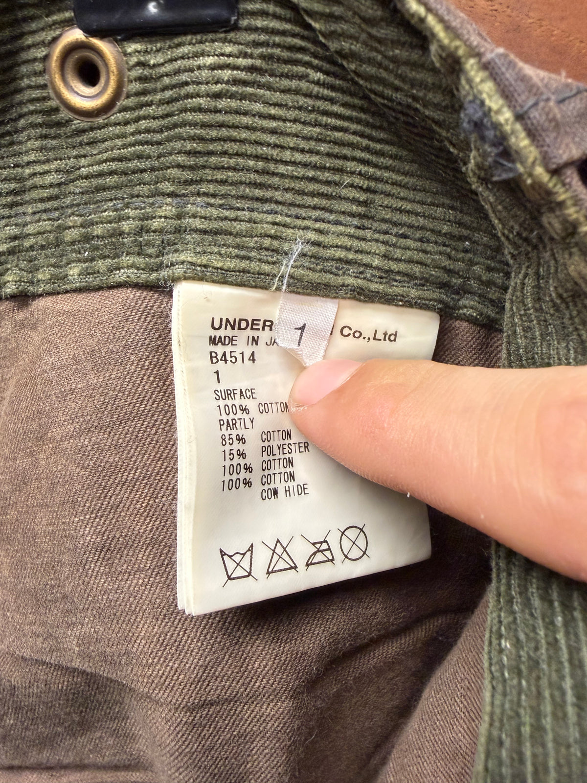 AW2008 Undercover ‘Unreal Real Clothes’ Heavy Canvas Oil Waxed Hybrid Skinny Cargo Denim