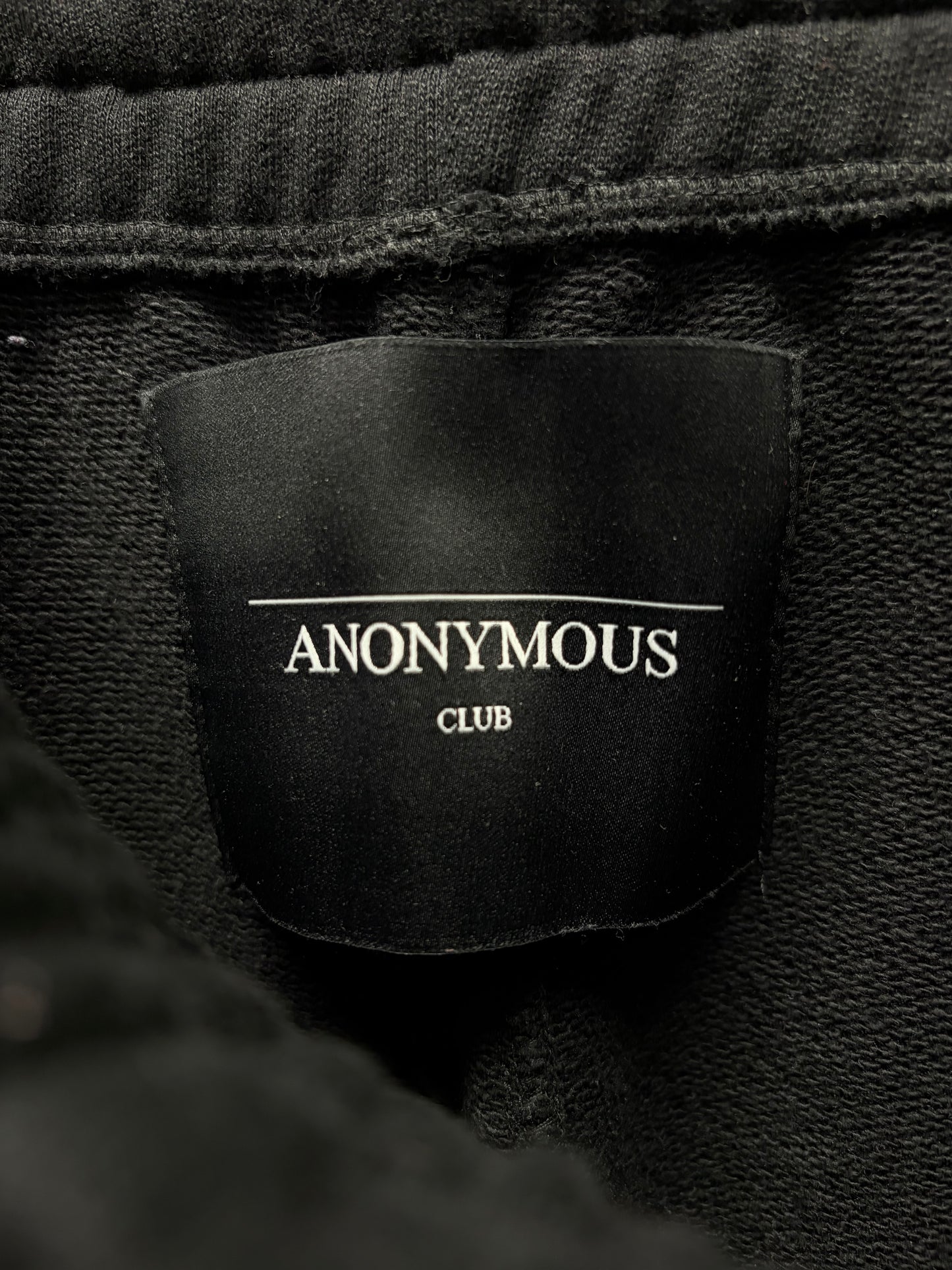 Anonymous Club ‘Heritage Logo’ Embroidered Black Wide Leg Sweatpants