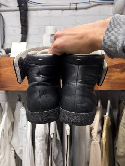 Maison Margiela ‘Future’ Black Leather High Top Sneakers