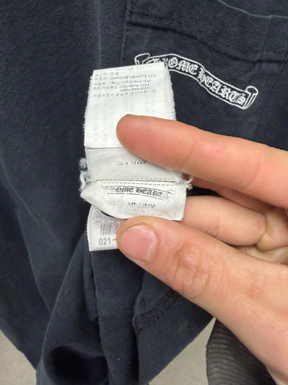 Vintage Chrome Hearts Fuck You ‘Scroll Logo’ Black Graphic T-Shirt