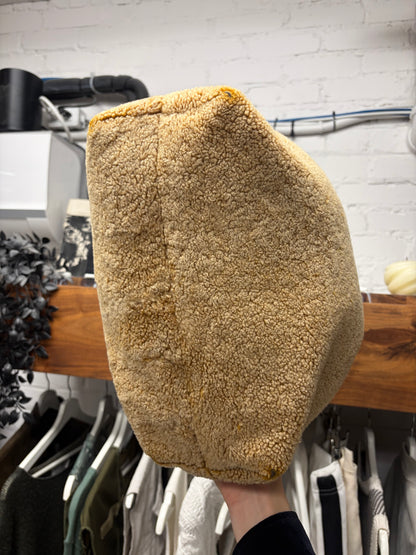 Chrome Hearts Shearling Leather Cross Patch Tote Bag