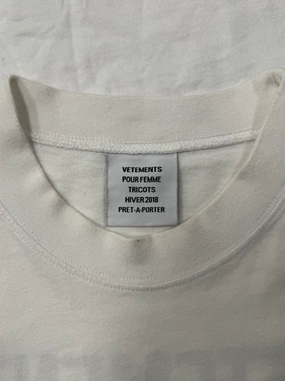 AW2018 Vetements ‘Staff’ Logo T-Shirt