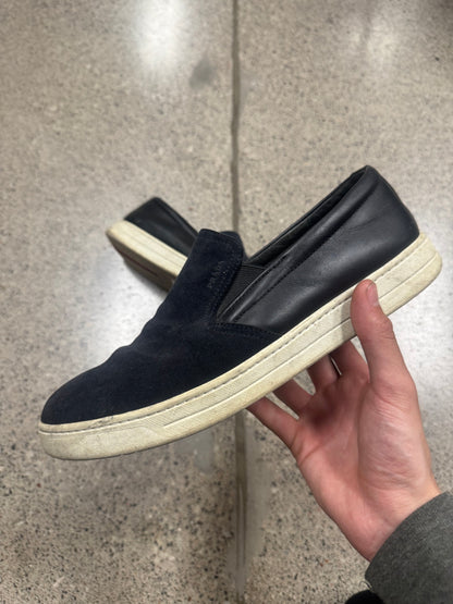 Prada Suede Slip-On Low Top Sneakers