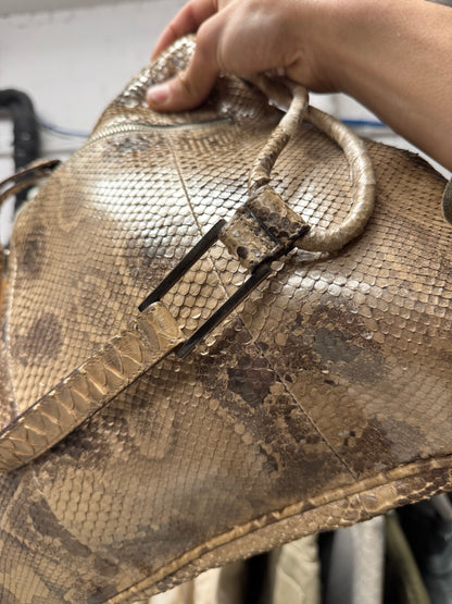 Vintage Gucci Genuine Python Leather ‘Hobo’ Bag