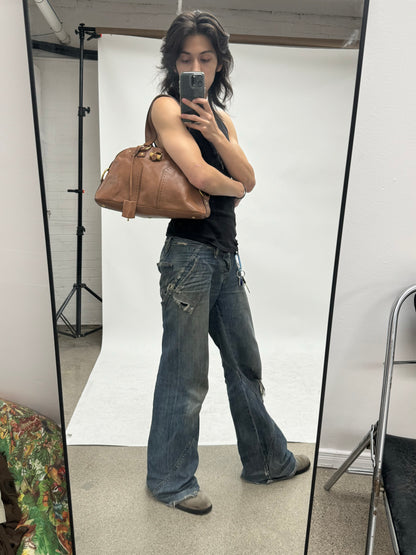 2000’s YSL ‘Muse’ Brown Leather Shoulder Bag