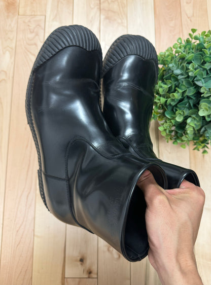 CK205W39Nyc by Raf Simons ‘Spazzolato’ Patent Leather Boots