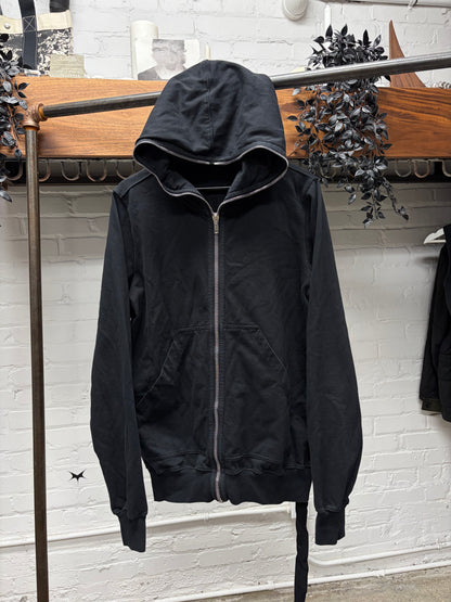 Rick Owens Black ‘Gimp’ Full Zip-Up Hoodie