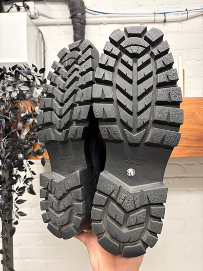 Balenciaga ‘Rhino’ Black Calfskin Leather Boots