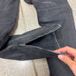 AW1999 Helmut Lang Waxed Black ‘Biker Knee’ Slim Cut Denim