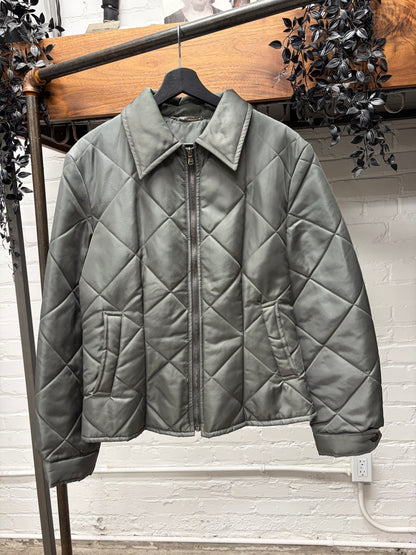 2000s Dolce & Gabbana Military Inspired Quilted Zip-Up Jacket