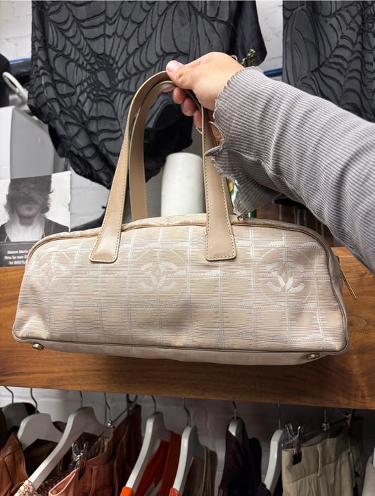 2003 Chanel ‘Travel Ligne’ Mini Tan Bowling Bag