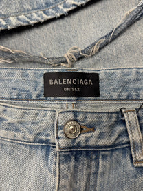 2023 Balenciaga ‘Lost Tapes’ Light Wash Blue Flared Denim – Alex Maxamenko