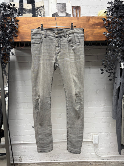 Saint Laurent ‘D02’ Unaltered Grey Skinny Jeans