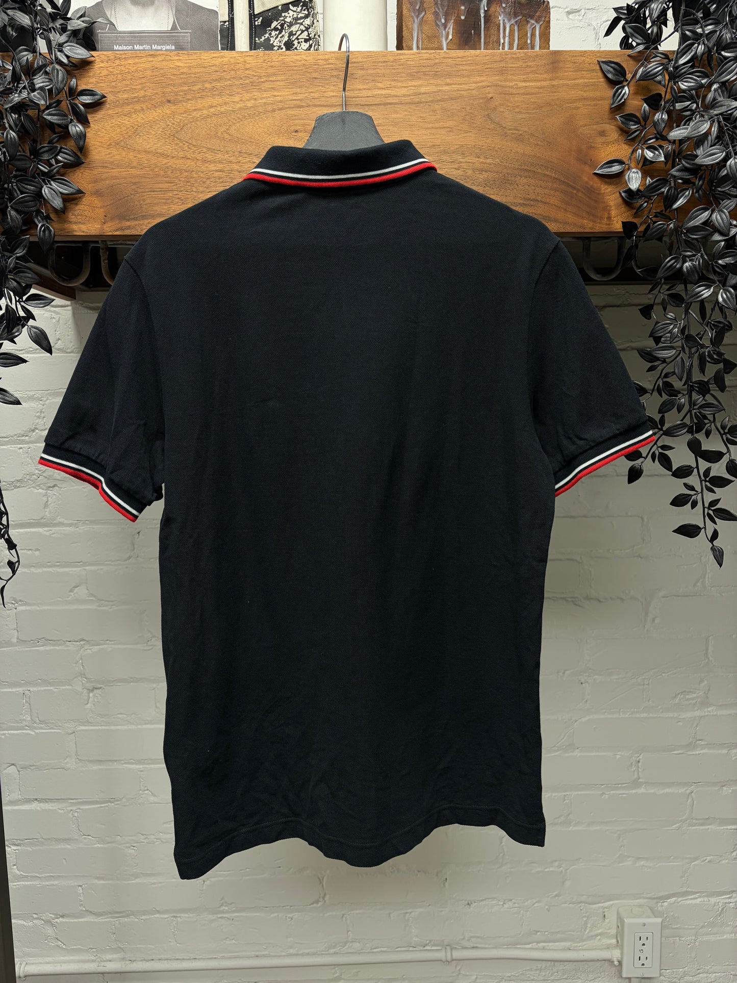 Prada Black/Red ‘Sport Logo’ Cotton Polo