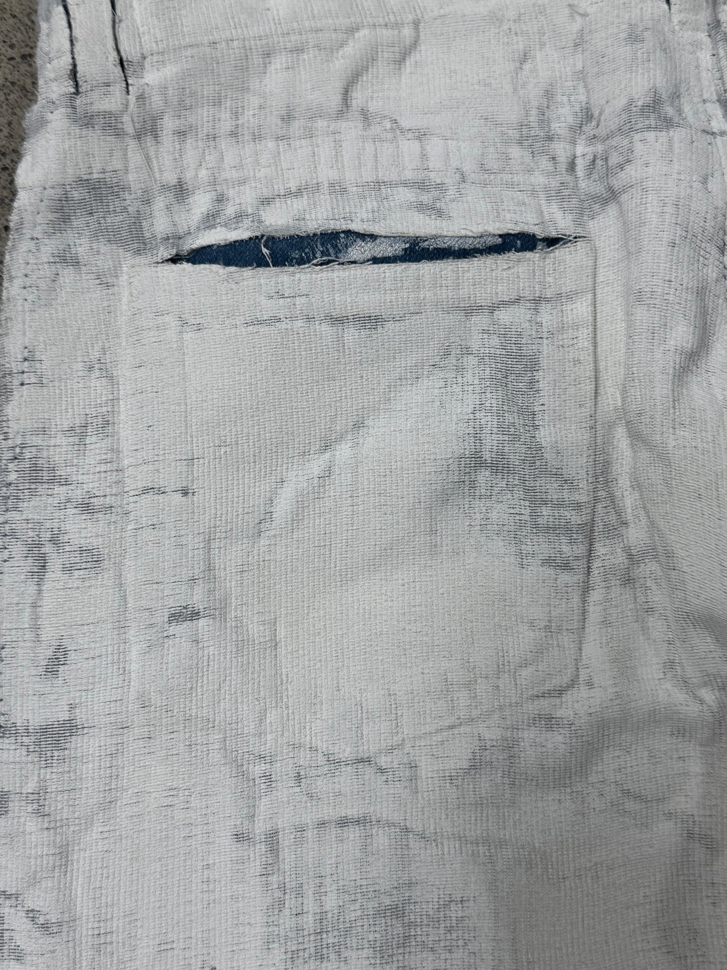 SS2016 Maison Margiela ‘Paint Coated’ White/Blue Denim