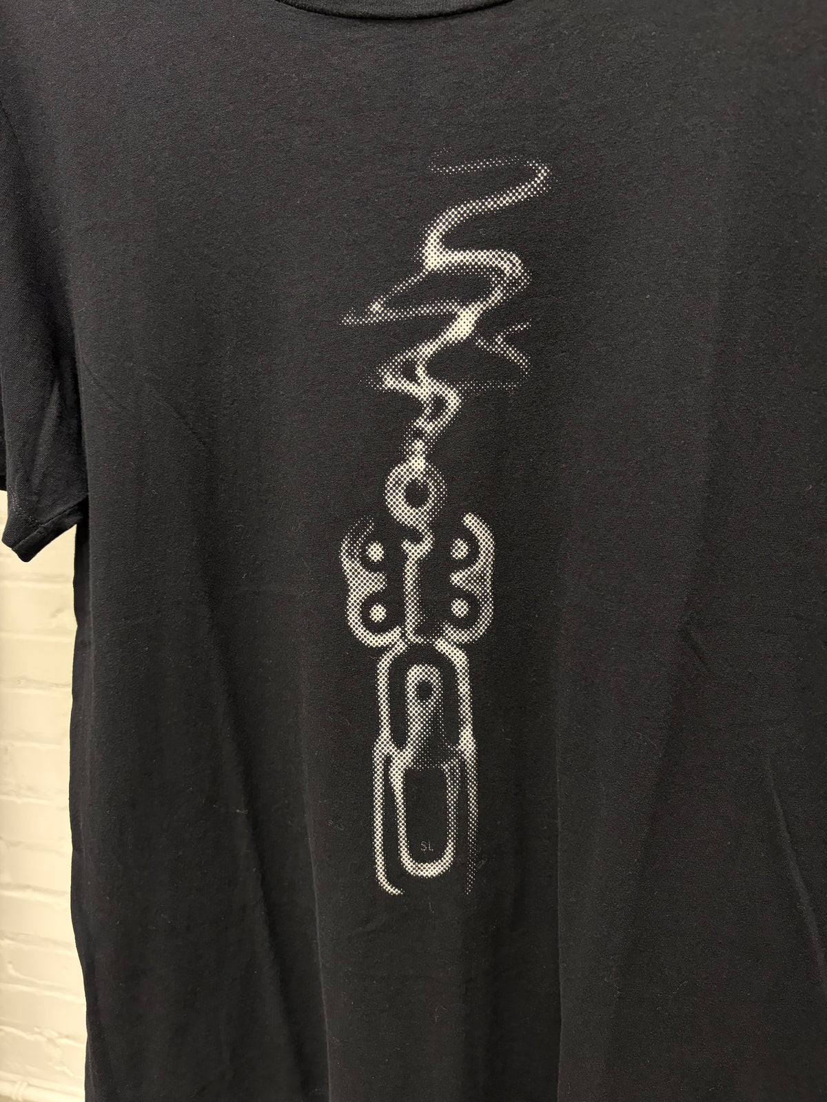 2018 Saint Laurent ‘Smoking Gun’ Black/White Graphic T-Shirt