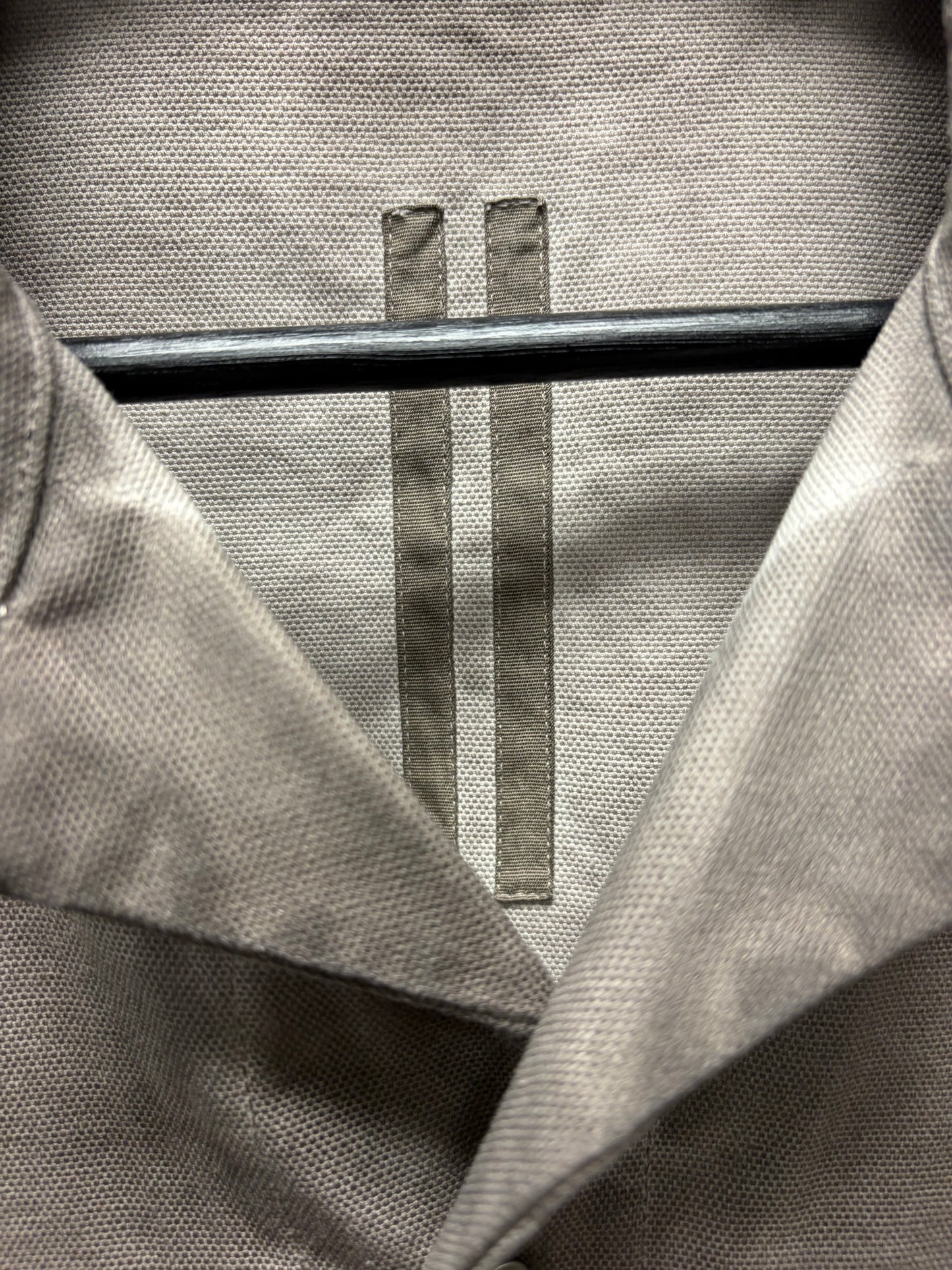 Rick Owens DRKSHDW ‘Magnum Tommy’ Oversized Dust Brown Denim Work Shirt