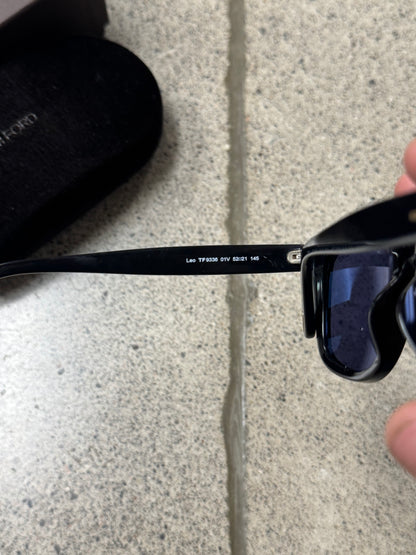 Tom Ford ‘Leo’ Blue Tinted Wayfarer Sunglasses