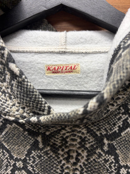 Kapital Snakeskin Print Pullover Hoodie