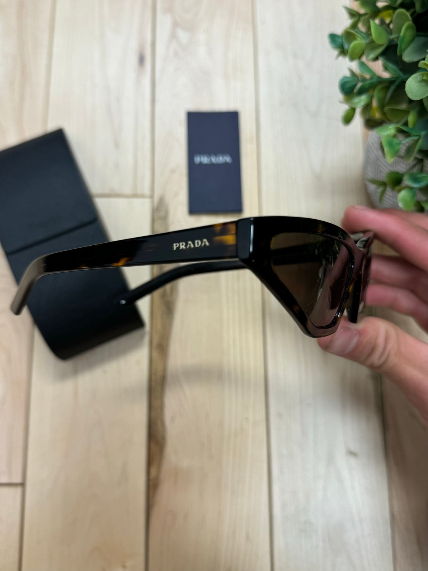 Prada Tortoiseshell Brown Cat Eye Sunglasses