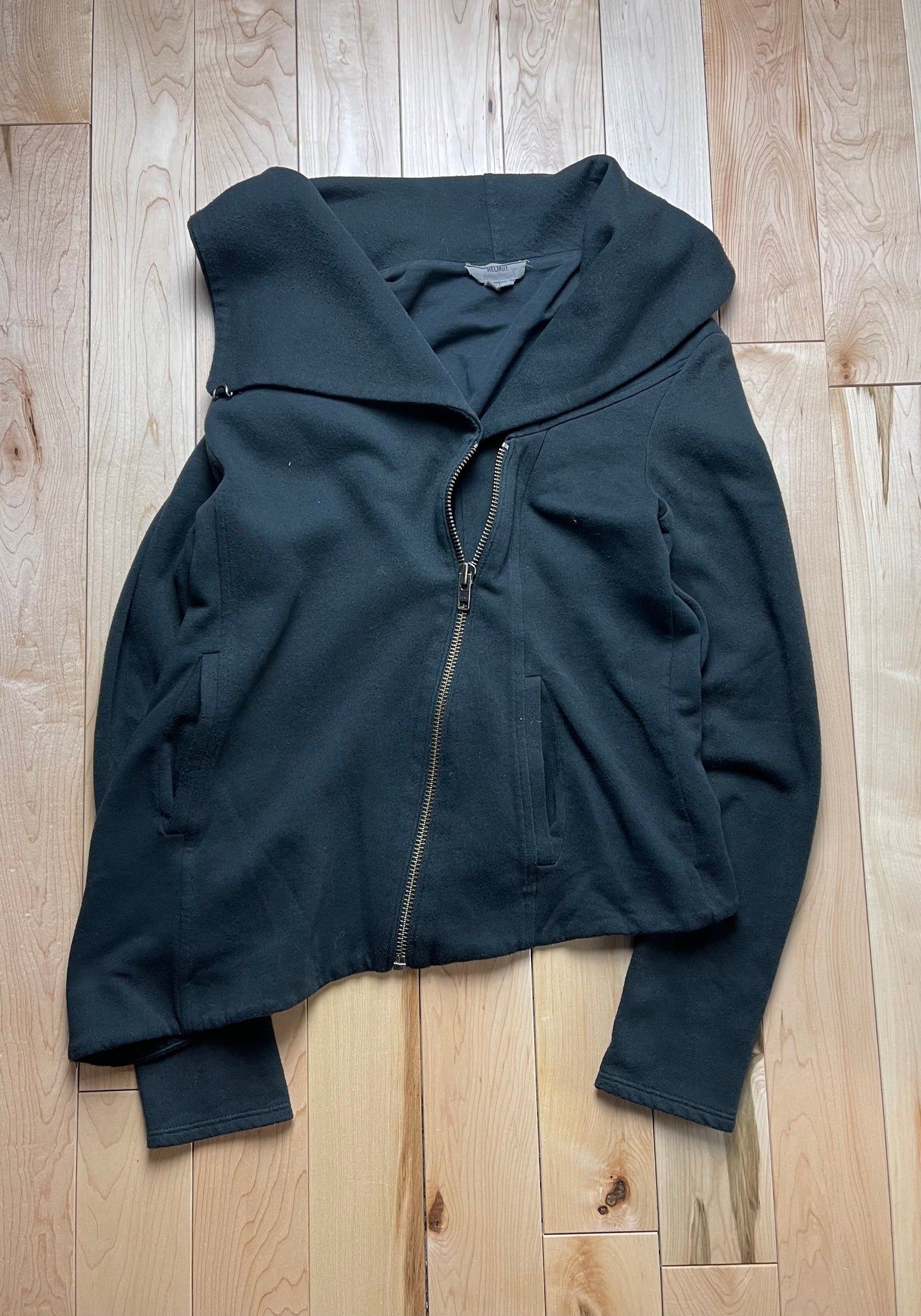 Helmut Lang Asymetric Zip Up Sweater