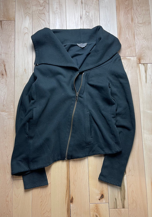 Helmut Lang Asymetric Zip Up Sweater